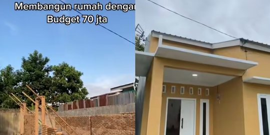 Viral Pria Bangun Rumah dengan Budget Rp70 Juta, Begini Potretnya