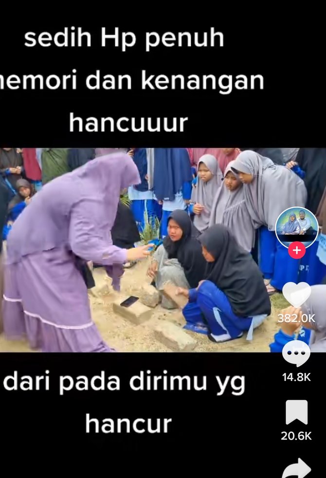 viral video santri hancurkan hp reaksinya bikin haru