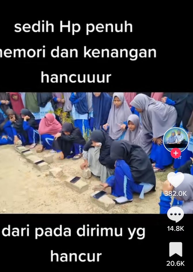 viral video santri hancurkan hp reaksinya bikin haru