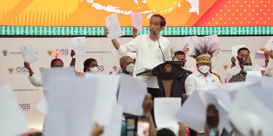 Presiden Jokowi Serahkan NIB Bagi Nasabah PNM di Jayapura