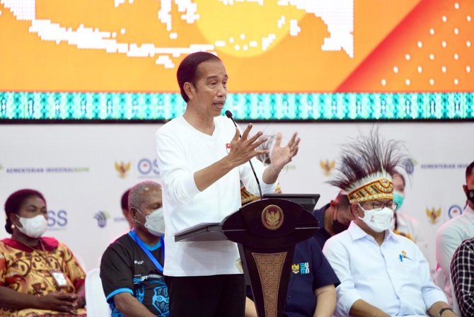 presiden jokowi serahkan nib bagi nasabah pnm di jayapura