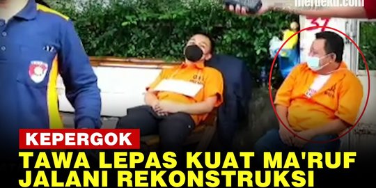 VIDEO: Kuat Ma'ruf Kepergok Tertawa Saat Rekonstruksi, Langsung Diam ...