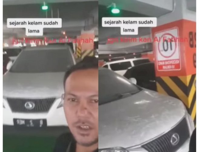 viral mobil ditinggal di bandara