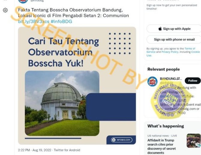 cek fakta observatorium bosscha bantah jadi tempat syuting pengabdi setan 2