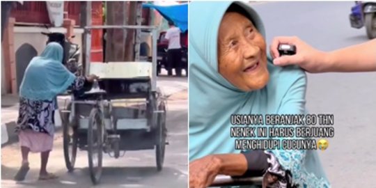 Dua Pria Terenyuh Dengar Kisah Hidup Nenek Usia 80 Tahun, Aksinya jadi Sorotan