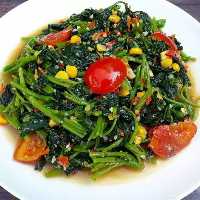 resep tumis bayam