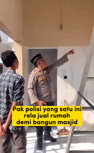 kisah polisi jogja yang rela jual rumah demi bangun masjid