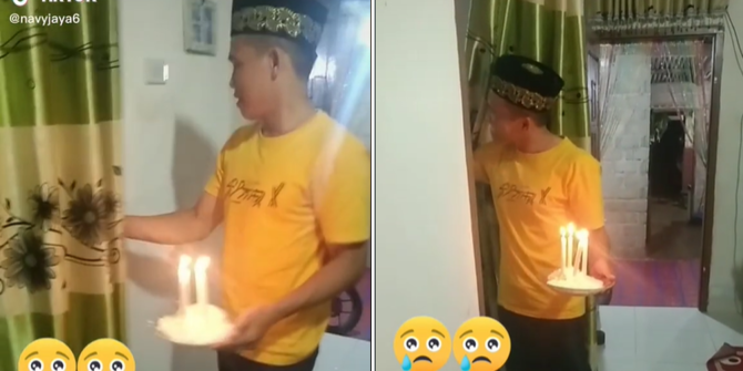 Viral Video Suami Beri Kejutan Ulang Tahun kepada Istrinya, Akhirannya Bikin Kaget