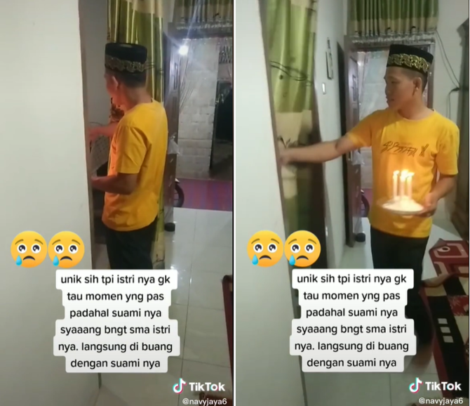 viral video suami beri kejutan ulang tahun kepada istrinya endingnya bikin kaget