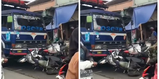 Tabrak 14 Sepeda Motor, Begini Kronologi Truk Fuso Hilang Kendali di Cianjur