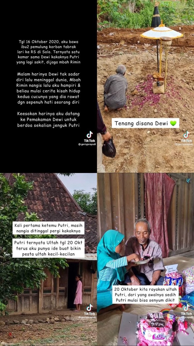 kisah haru putri ditinggal keluarganya