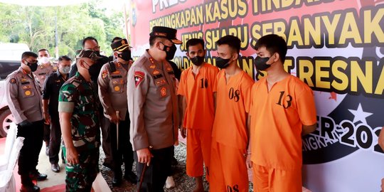 Penyelundupan 40 Kg Sabu di Bengkalis Digagalkan, Tiga Pelaku Ditangkap