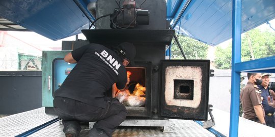 BNN Musnahkan 4,7 Kuintal Narkoba Hasil Tangkapan Dua Bulan di Bogor