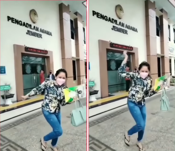 viral wanita ini tampak kegirangan saat bawa akta cerai begini penampakannya