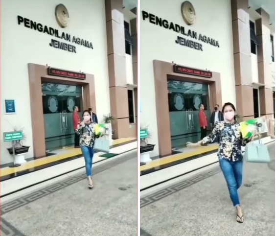 viral wanita ini tampak kegirangan saat bawa akta cerai begini penampakannya
