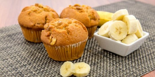 Resep Banana Muffin Lembut dan Manis, Mudah Dibuat