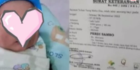 Viral Bayi Diberi Nama Perdi Sambo, Sang Ayah Ingin Anaknya Kelak Jadi Jenderal