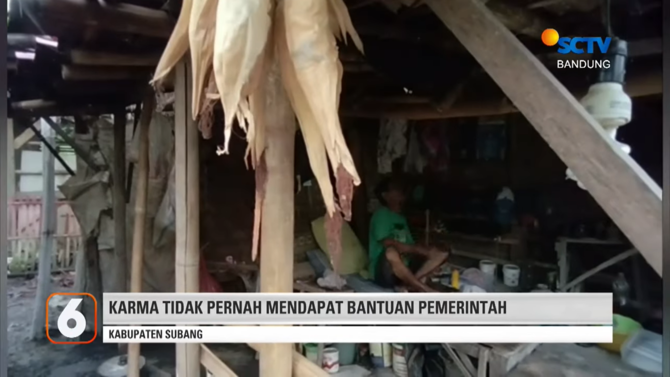 warga di subang tinggal di kandang kambing