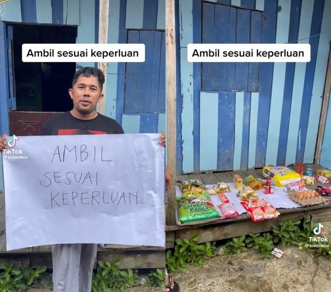 bagi sembako sesuai keperluan