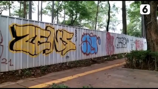 vandalisme di tebet eco park