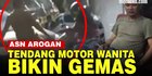 VIDEO: ASN Pria Arogan Tendang Motor Wanita, Korban Sampai Jatuh Tersungkur
