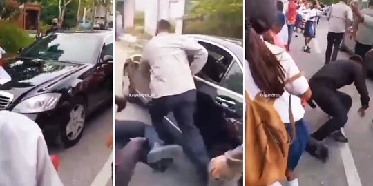 Detik-detik Paspampres Terjatuh saat Kawal Jokowi, Langsung Sigap Berdiri