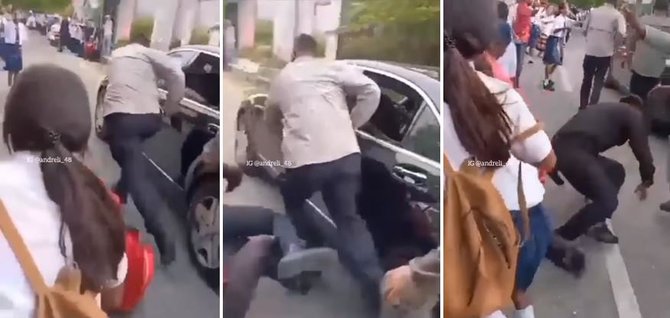 detik detik paspampres terjatuh saat kawal jokowi