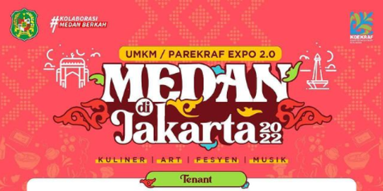 UMKM Parekraf Expo 2.0 Medan di Jakarta, Ada Kuliner, Fesyen hingga Musik