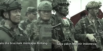 sangar panglima tni naik tank amfibi pimpin pasukan amerika amp indonesia bertempur