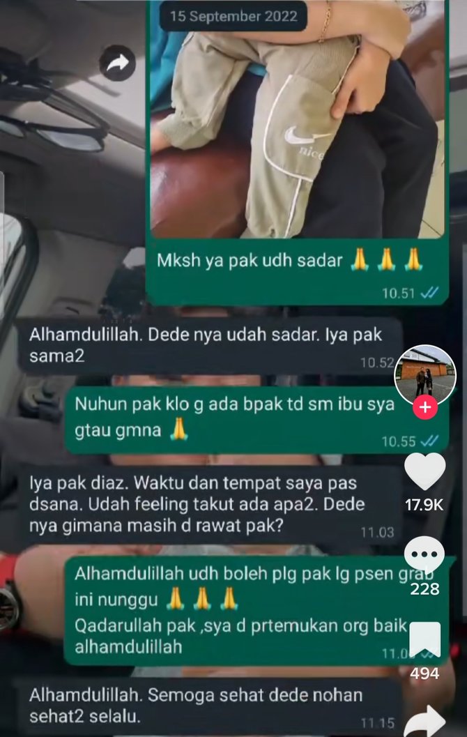 viral perjuangan seorang ibu untuk anaknya aksi mobil penolong pun tuai pujian