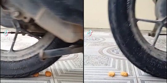 Viral Kue Terkuat di Bumi, Diinjak Motor hingga Dijepit Pintu Tak Hancur