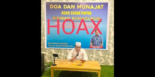 Dinas Kominfo Papua: Foto Doa dan Munajat untuk Sekda Jadi Plt Gubernur Hoaks