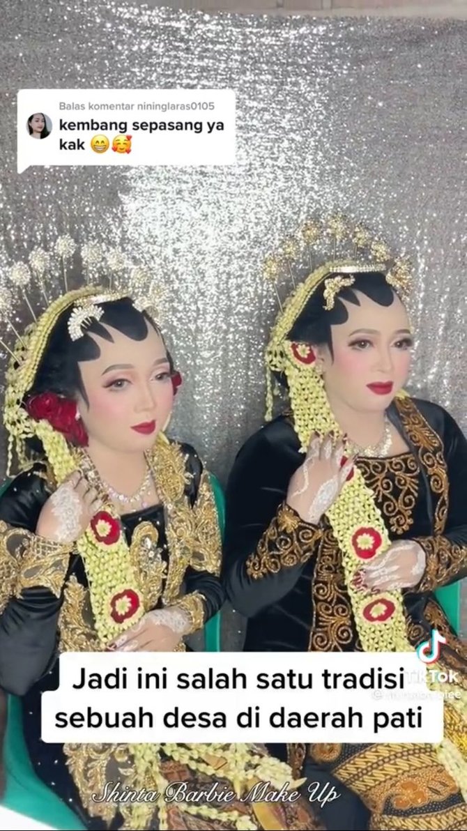 viral ada dua pengantin wanita di pernikahan ternyata tradisi unik di salah satu desa di pati