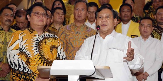 Airlangga Bertemu Prabowo, Golkar Buka Peluang Koalisi dengan Gerindra di 2024