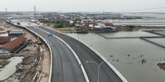 Konstruksi Jalan Tol Semarang-Demak Seksi 2 Capai 93 Persen, Begini Penampakannya