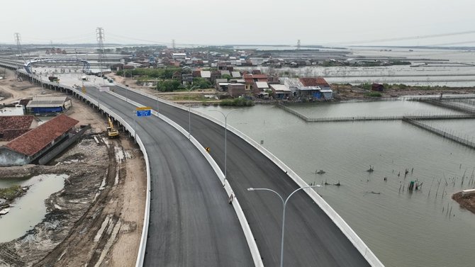 penampakan proyek tol semarang demak seksi 2