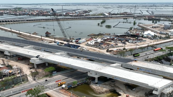 penampakan proyek tol semarang demak seksi 2