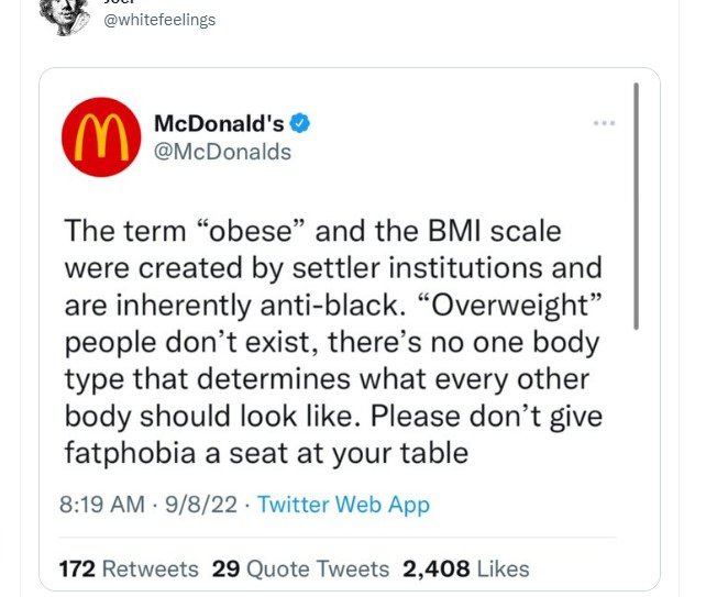 cek fakta mc donaldrsquos bantah menulis tentang obesitas di twitter