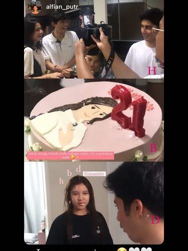 5 potret ulang tahun meriah tiara andini didampingi alshad ahmad