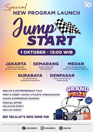 jump start program terbaru usana indonesia ajak masyarakat hidup sehat dan bahagia