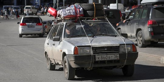 Hindari Perintah Perang, Warga Rusia Ramai-Ramai Kabur ke Georgia