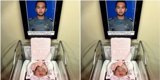 Baru Lahir, Ini Potret Anak Kapten Laut (P) Judistira, Pilot AL Gugur di Selat Madura