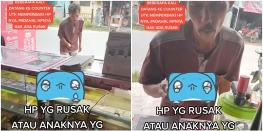 Kakek Ini Selalu Datang ke Konter Minta HP Diservis, Ternyata Ada Alasan Pilu