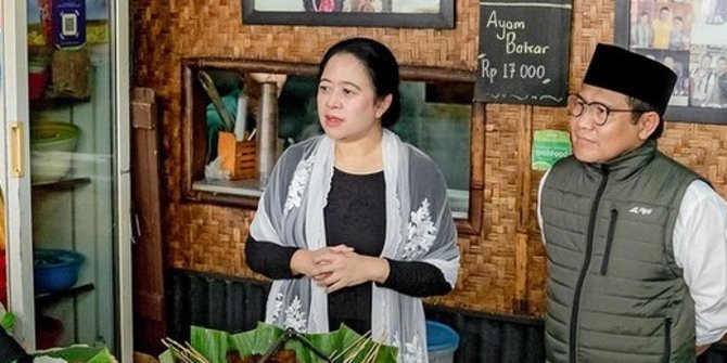 Potret Puan Maharani & Cak Imin di Warung Pecel, Bahas 'Wong Cilik' Ramai Dikomentari