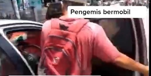 viral pengemis punya mobil