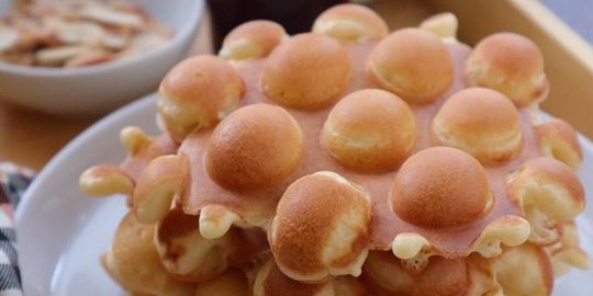 Resep Egg Waffle Khas Hongkong, Camilan Manis Mengenyangkan