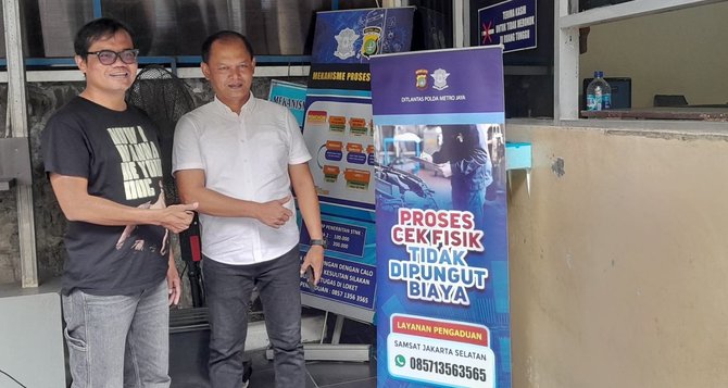 komika soleh solihun sambangi samsat polda metro jaya