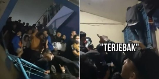 Begini Video Kepanikan Para Suporter Aremania yang Terjebak di Pintu Keluar