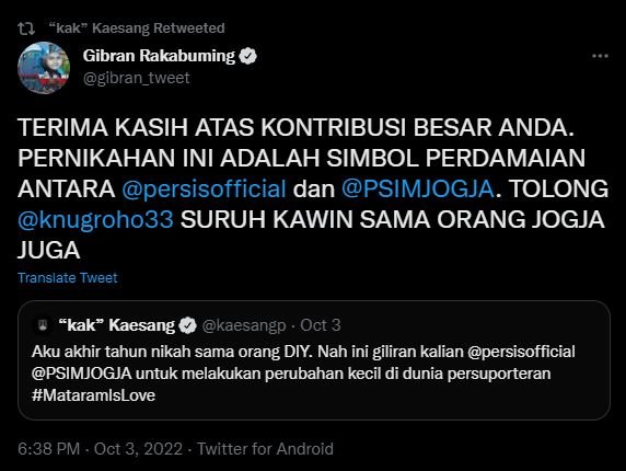 kaesang pangarep mengaku menikah akhir tahun