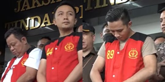 Momen Kejagung Buka Masker 3 Tersangka Kasus Brigadir J, Ekspresi Bharade E Disorot